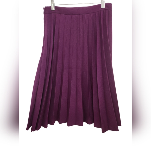 Kate Spade Purple Pleated Full Skirt Size 6 - Picture 2 of 5
